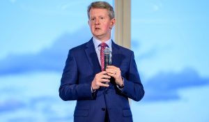 Ken Jennings, iconic Jeopardy! contestant turned host.
