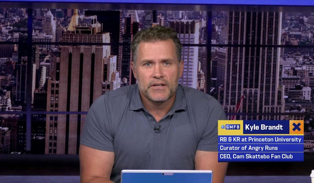 Kyle Brandt, one of the original hosts of Good Morning Football. 
